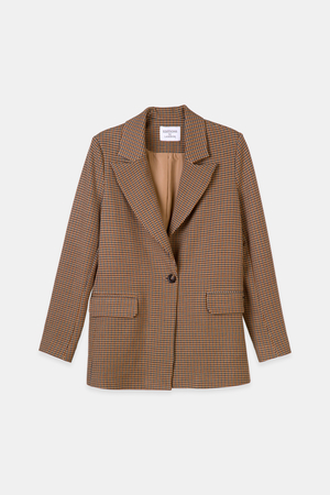 Chequered blazer sales