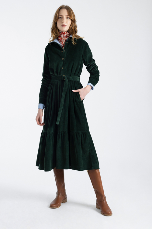 Corduroy midi dress store