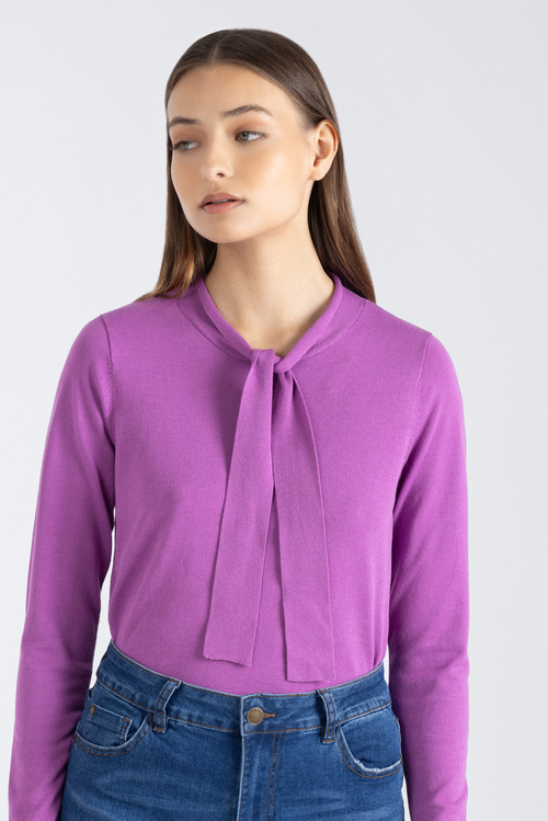 Tie knot sweater outlet