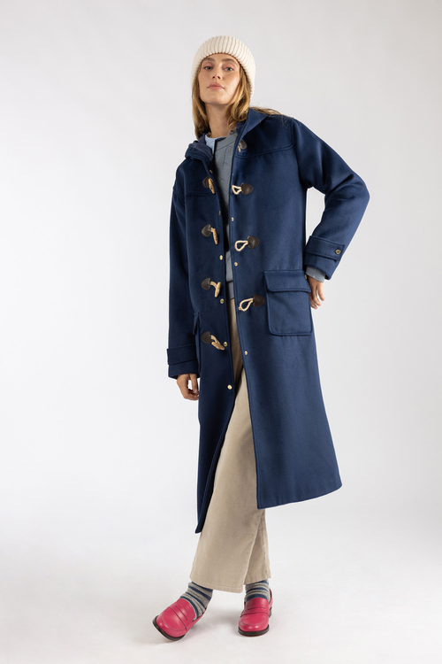 Trenca azul marino mujer hot sale