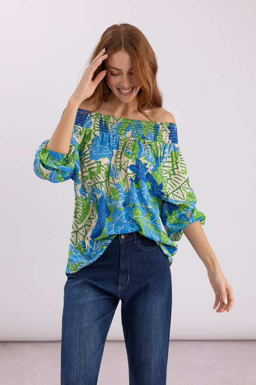 Blusa tropical mujer 2025